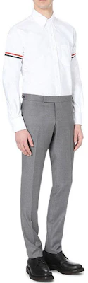Thom Browne Striped Oxford Double Stripe Classic White Shirt Fall Edition MWL150E-00139-100 Shop Thom Browne Striped Oxford Double Stripe Classic White Shirt Fall Edition MWL150E-00139-100