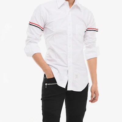 Thom Browne Striped Oxford Double Stripe Classic White Shirt Fall Edition MWL150E-00139-100 Sizing Thom Browne Striped Oxford Double Stripe Classic White Shirt Fall Edition MWL150E-00139-100