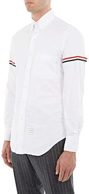 Thom Browne Striped Oxford Double Stripe Classic White Shirt Fall Edition MWL150E-00139-100 1
