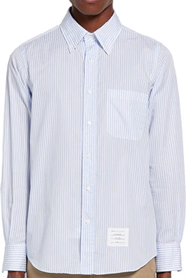 톰 브라운 스트라이프 팝린 긴소매 셔츠 라이트 블루 MWL272A-06871-480 Buy 톰 브라운 스트라이프 팝린 긴소매 셔츠 라이트 블루 MWL272A-06871-480
