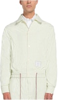 Thom Browne Striped Print Full-Print Single-Breasted Jacket Men’s Light Yellow MJO155A-F0009-350 Thom Browne Striped Print Full-Print Single-Breasted Jacket Men’s Light Yellow MJO155A-F0009-350