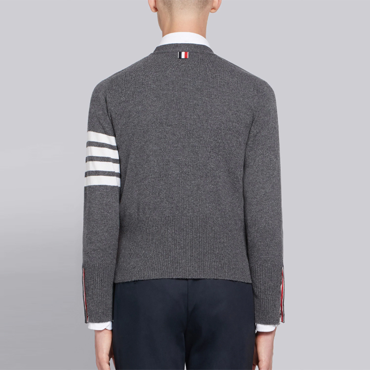 Thom Browne Striped Single-Breasted Cashmere Sweater Grey MKC001A-00011-038 圖 5