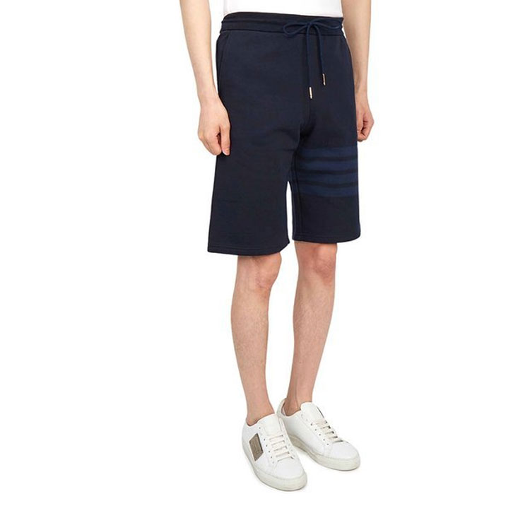 Details for トム・ブラウン ストライプ ストレートネイビー ブルー ショートパンツ 夏エディション MJQ012A-06910-415