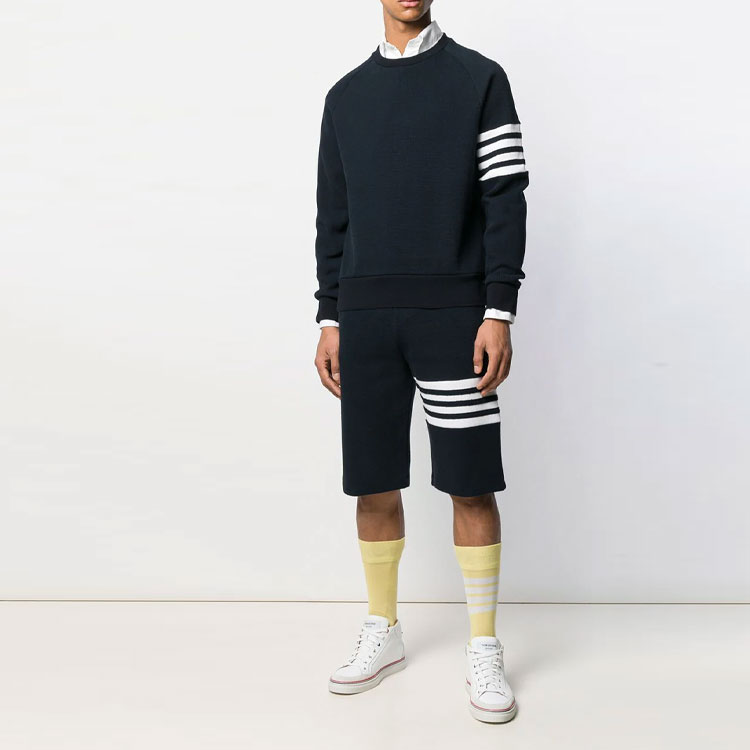 THOM BROWNE Striped Tie Casual Shorts Navy Blue. MJQ083A-06452-415 圖 5