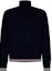 Lookbook Thom Browne Sweater Navy Lengan Panjang Turtleneck dengan Trim Garis. MKA484A-Y2001-415