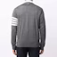 Shop THOM BROWNE Cardigan Rajut Wool Abu-Abu dengan Garis Fall/Winter. MKC002A-Y1014-022