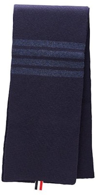 THOM BROWNE 藍色條紋羊毛圍巾 情侶款設計 男女通用。 MKS026C-00014-415 Buy THOM BROWNE 藍色條紋羊毛圍巾 情侶款設計 男女通用。 MKS026C-00014-415