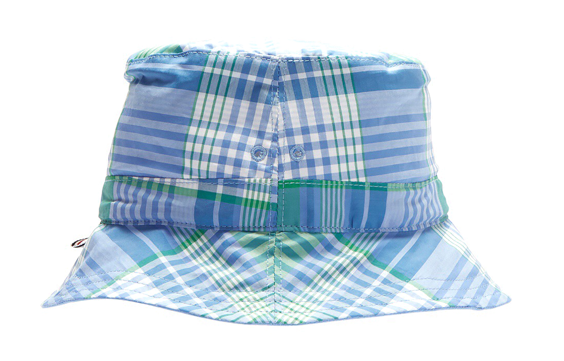 Thom Browne TB Checkered Bucket Hat Unisex Blue MHC310A-02939 470