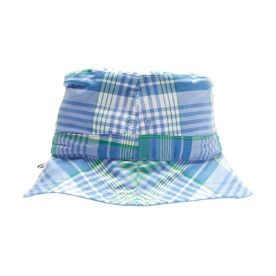 Thom Browne TB Checkered Bucket Hat Unisex Blue MHC310A-02939 470
