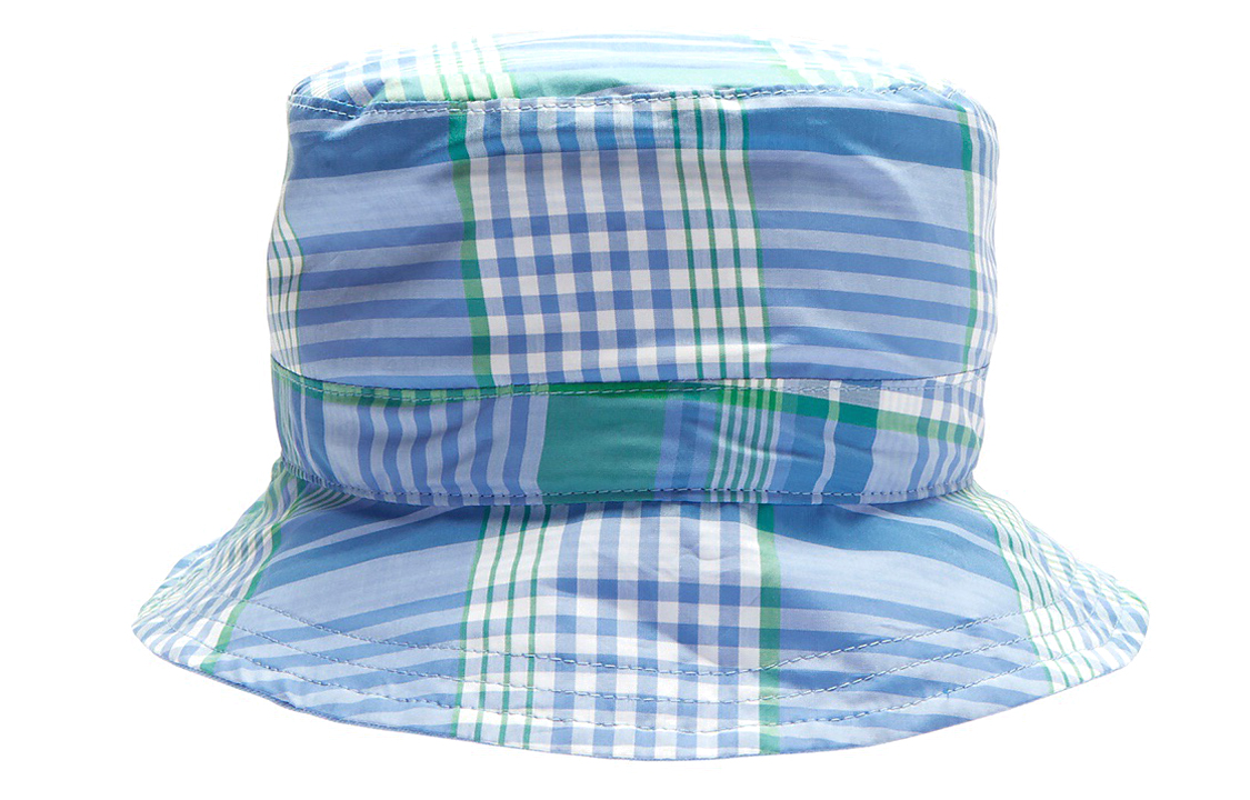Lookbook トムブラウン TB チェック柄 バケットハット ユニセックス ブルー MHC310A-02939 470