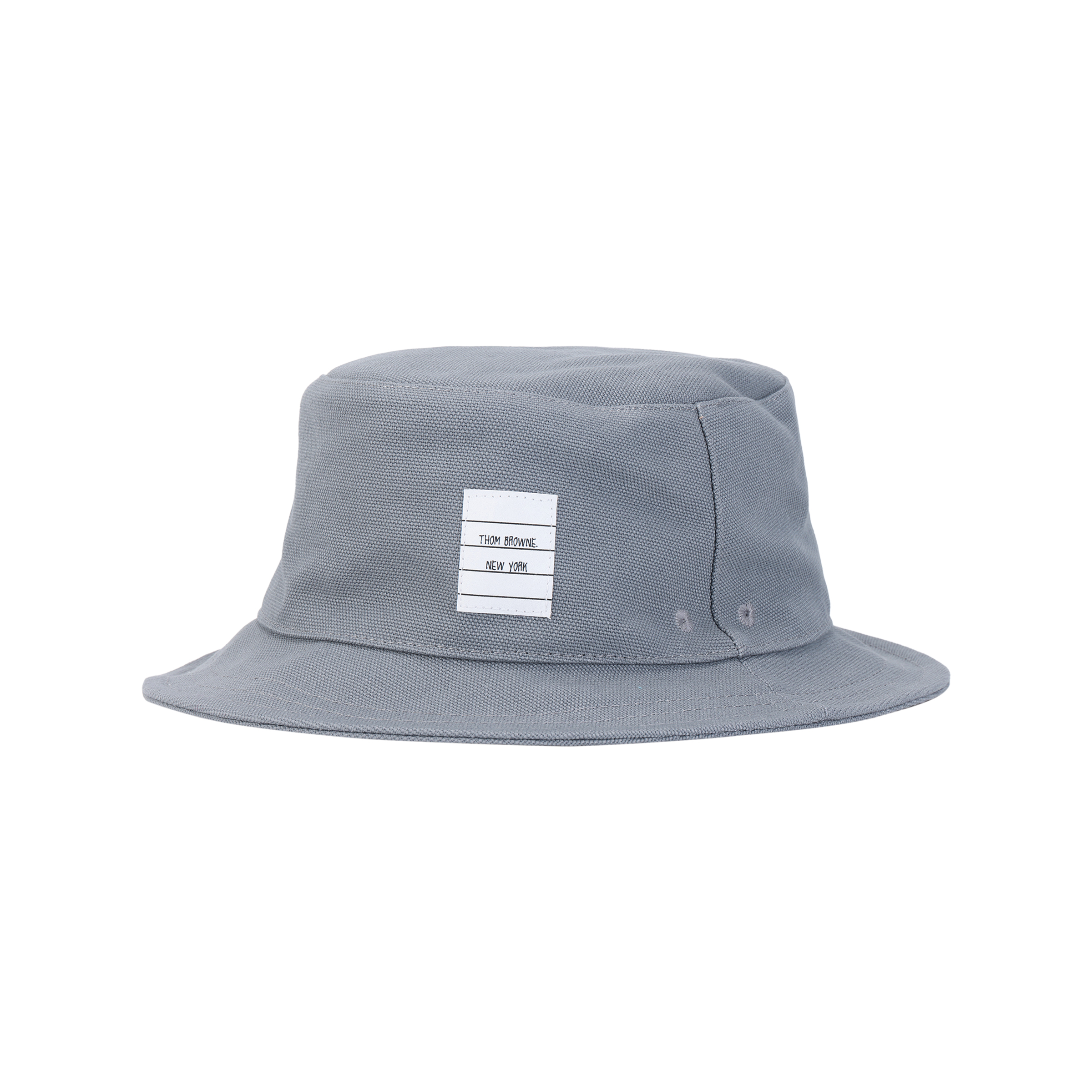 Thom Browne TB Classic 4-Stripe Bucket Hat Gray MHC327A06305