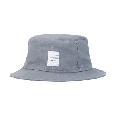 Thom Browne TB Classic 4-Stripe Bucket Hat Gray MHC327A06305