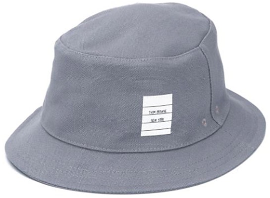 トムブラウン TB クラシック 4ストライプ バケットハット グレー MHC327A06305 Order トムブラウン TB クラシック 4ストライプ バケットハット グレー MHC327A06305