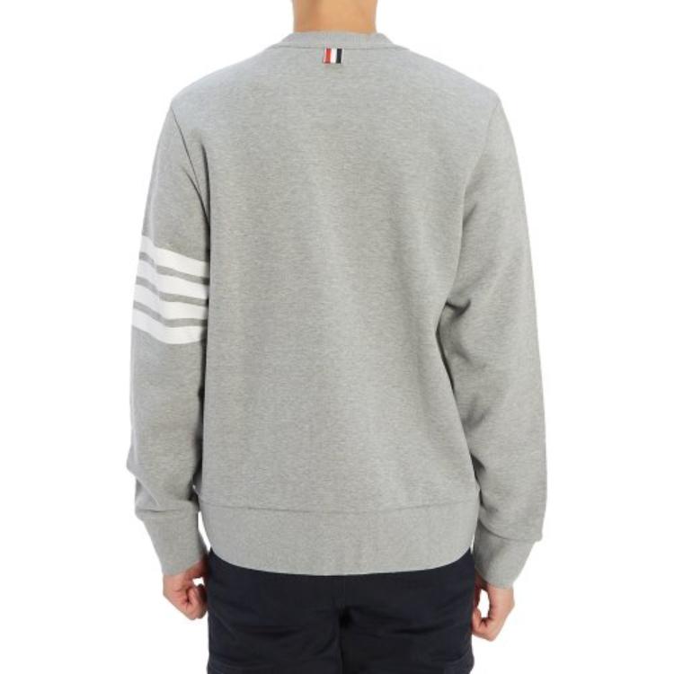 Details for Thom Browne TB Gris Suéter Cárdigan de Cuatro Rayas - Estilo Clásico Primavera MJT167A-00535-055