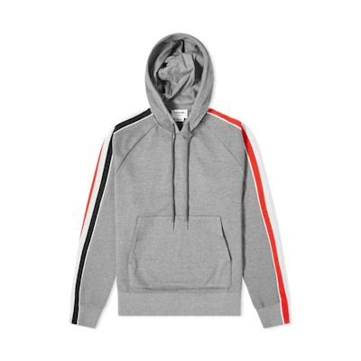 Thom Browne TB Hoodie with Side Stripes in Gray MJT224A-06168-035