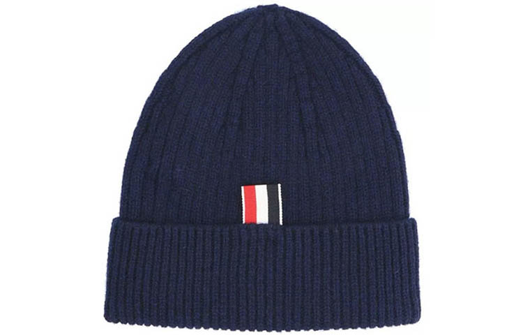 Thom Browne TB Navy Knit Beanie MKH009A00011-415