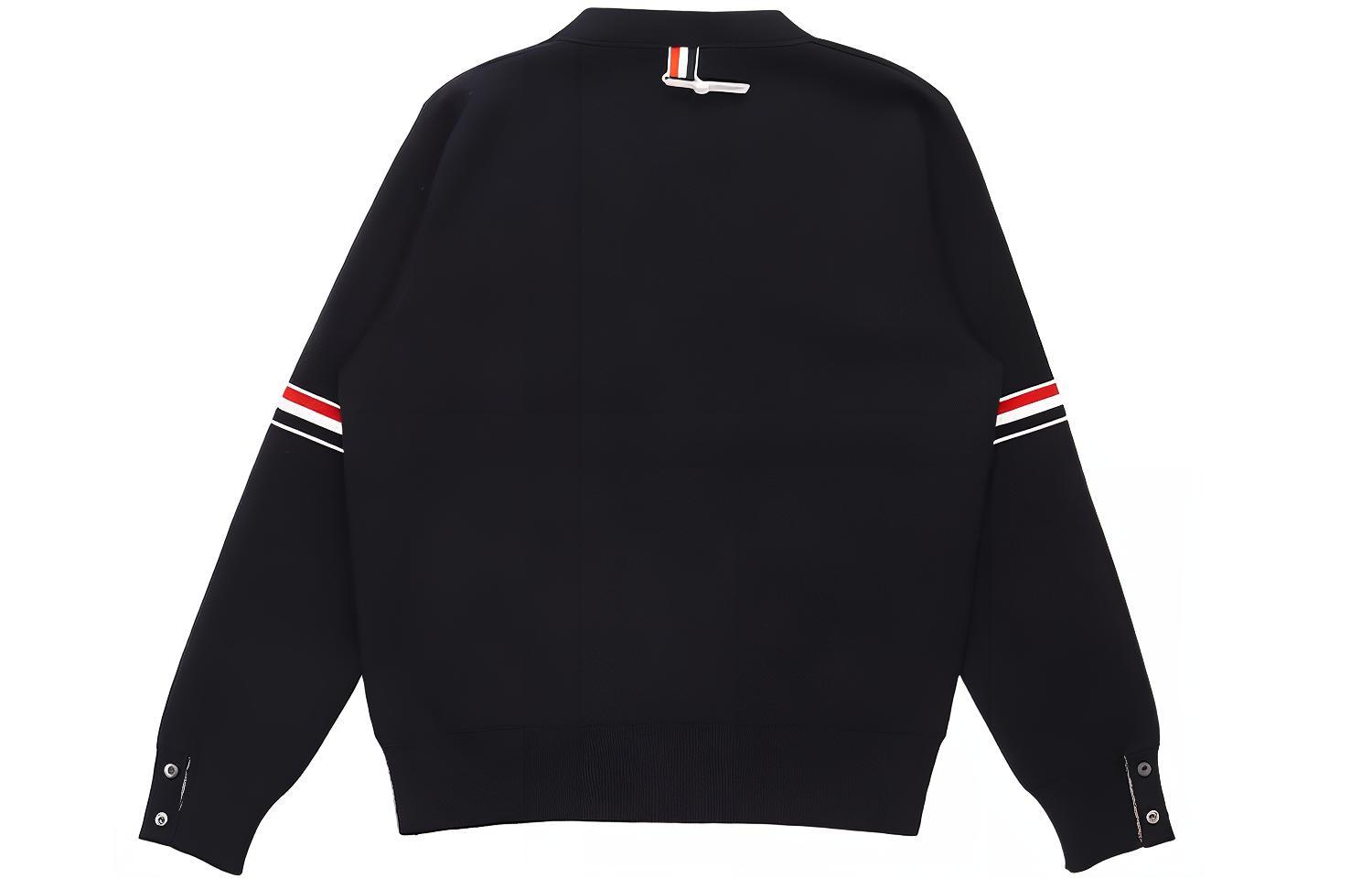 Lookbook Thom Browne TB SS21经典常春藤条纹V领针织毛衣海军蓝 MKC310A-Y3007-415