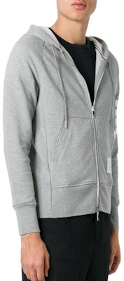 톰브라운 TB SS22 클래식 4-바 스트라이프 드로스트링 후디 가디건 자켓 그레이 남성용 JM-MJT022H-00535-068 Purchase 톰브라운 TB SS22 클래식 4-바 스트라이프 드로스트링 후디 가디건 자켓 그레이 남성용 JM-MJT022H-00535-068