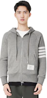 Details for Thom Browne TB SS22 經典4條紋連帽開衫外套 男士 灰色 JM-MJT022H-00535-068