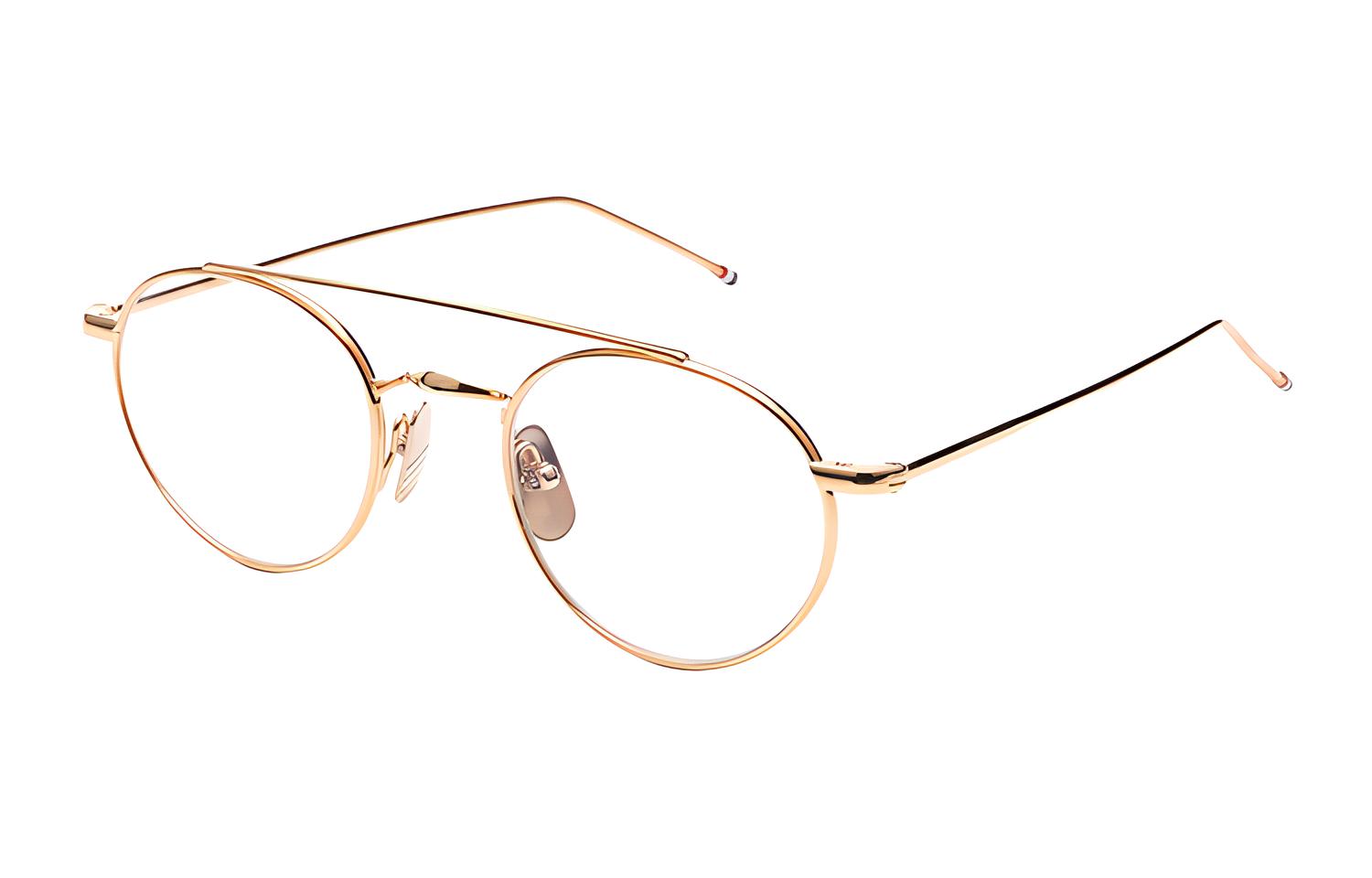 Thom Browne Titanium Oval Optical Eyeglasses Frame for Men TB101