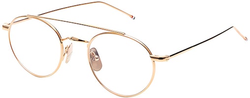 Thom Browne Titanium Oval Optical Eyeglasses Frame for Men TB101 Thom Browne Titanium Oval Optical Eyeglasses Frame for Men TB101