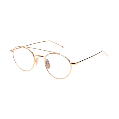 Thom Browne Titanium Oval Optical Eyeglasses Frame for Men TB101
