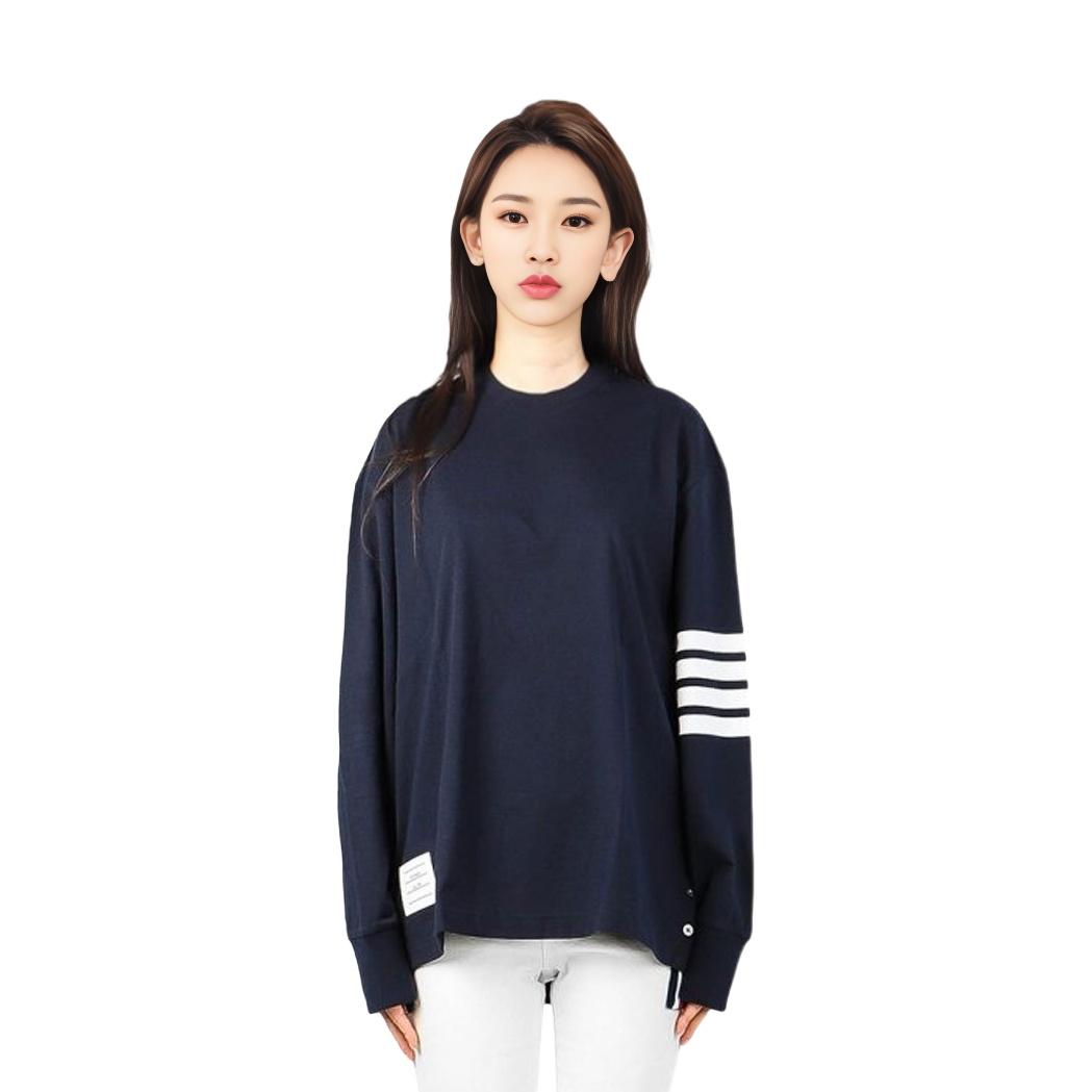 Shop 톰 브라운 유니섹스 풀오버 스웻셔츠 FJS066A-06221-415