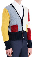 Thom Browne V-Neck Button-Up Cardigan Sweater Colorblock MKC084F-00278-996 Thom Browne V-Neck Button-Up Cardigan Sweater Colorblock MKC084F-00278-996