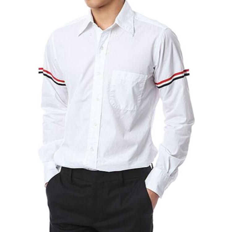 Thom Browne White Button-Down Shirt with Arm Bands MWL150E-00906-114 圖 7