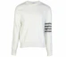 Order 톰 브라운 화이트 클래식 4-스트라이프 풀오버 니트 스웨터 MKA202A-00219-100