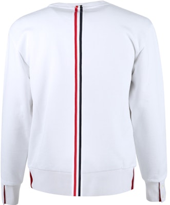 Sudadera Blanca Thom Browne con Cuello Redondo y 3 Rayas en la Espalda. MJT085A-03377-100 Buy Sudadera Blanca Thom Browne con Cuello Redondo y 3 Rayas en la Espalda. MJT085A-03377-100