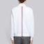 Purchase Sudadera Blanca Thom Browne con Cuello Redondo y 3 Rayas en la Espalda. MJT085A-03377-100