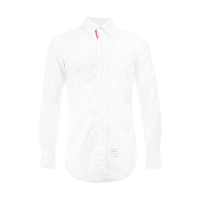 Thom Browne White Long Sleeve Cotton Shirt MWL218A-02571-100