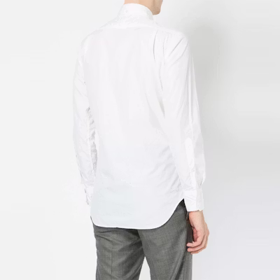 Thom Browne 白色长袖纯棉衬衫 MWL218A-02571-100 Purchase Thom Browne 白色长袖纯棉衬衫 MWL218A-02571-100