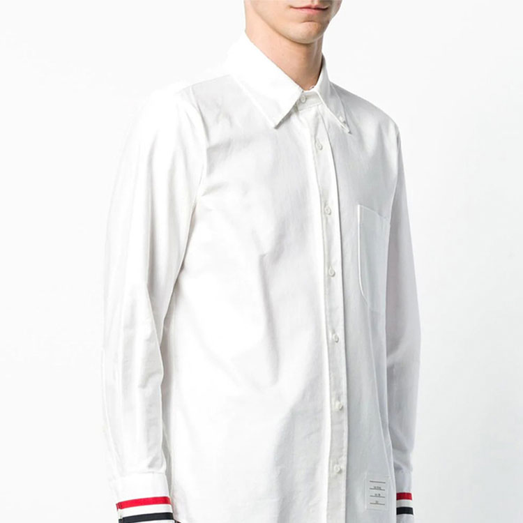 Purchase Camisa Blanca Oxford Thom Browne con Puños de Satén. MWL289A-00139-100