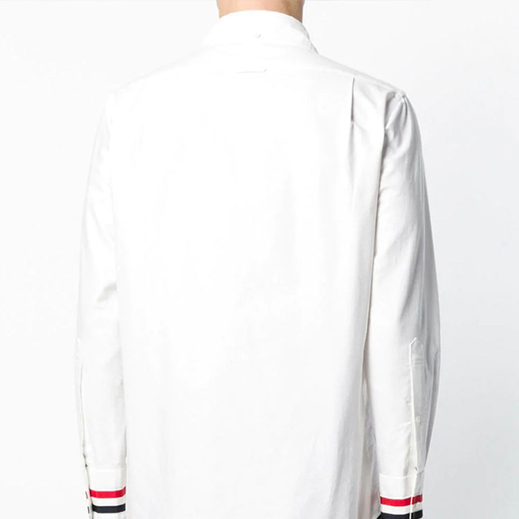 Details for Camisa Blanca Oxford Thom Browne con Puños de Satén. MWL289A-00139-100