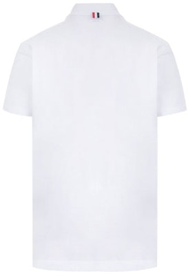 Thom Browne 白色條紋印花短袖POLO衫 MJP121A-00050-100 Lookbook Thom Browne 白色條紋印花短袖POLO衫 MJP121A-00050-100