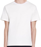 THOM BROWNE White T-Shirt with Side Stripes MJS114A-06168-100 THOM BROWNE White T-Shirt with Side Stripes MJS114A-06168-100