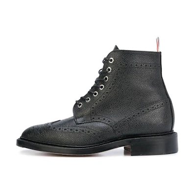 Thom Browne Wingtip Boot 'Pebble Grain Black'