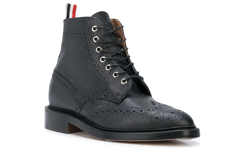 Lookbook Thom Browne 翼尖靴 '黑色卵石纹' MFR016A00198001