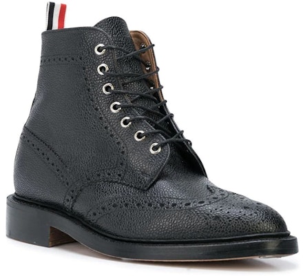 Thom Browne Wingtip Boot 'Pebble Grain Black' MFR016A00198001 Lookbook Thom Browne Wingtip Boot 'Pebble Grain Black' MFR016A00198001