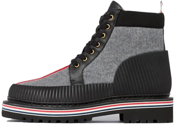 Stivale Corto in Lana Thom Browne ''Grigio Medio a Strisce'' MFB188A07548035 Buy Stivale Corto in Lana Thom Browne ''Grigio Medio a Strisce'' MFB188A07548035