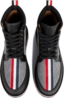 Thom Browne Wool Short Boot 'Mid Grey Stripe' MFB188A07548035 Lookbook Thom Browne Wool Short Boot 'Mid Grey Stripe' MFB188A07548035