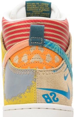 Thomas Campbell x Nike SB Dunk High Pro 'What The' 918321-381 Sizing Thomas Campbell x Nike SB Dunk High Pro 'What The' 918321-381