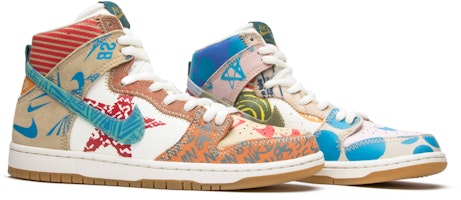 Thomas Campbell x Nike SB Dunk High Pro 'What The' 918321-381 Cheap Thomas Campbell x Nike SB Dunk High Pro 'What The' 918321-381