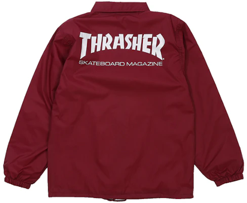 Thrasher 基本款教練外套日本版 中性 酒紅色 禮品包裝 TH8901C-BURG Buy Thrasher 基本款教練外套日本版 中性 酒紅色 禮品包裝 TH8901C-BURG