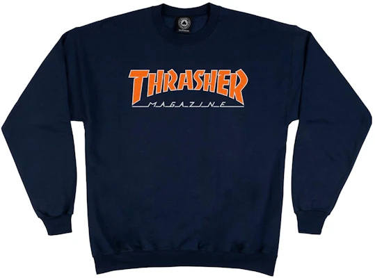 Thrasher 藍色字母印花圓領衛衣 男女款 THR-23SS-071 Buy Thrasher 藍色字母印花圓領衛衣 男女款 THR-23SS-071