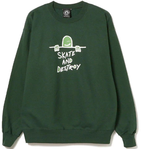 thrasher-cartoon-graphic-pullover-fleece-crewneck-sweatshirt-green-unisex-144852