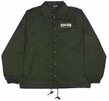 Thrasher Classic Flame Logo Casual Jacket Military Green Unisex Japan Edition TH042031980LI Thrasher Classic Flame Logo Casual Jacket Military Green Unisex Japan Edition TH042031980LI