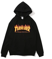 Thrasher Classic Flame Logo Hoodie Pullover Japanese Edition Unisex. TH03005-BLK Thrasher Classic Flame Logo Hoodie Pullover Japanese Edition Unisex. TH03005-BLK